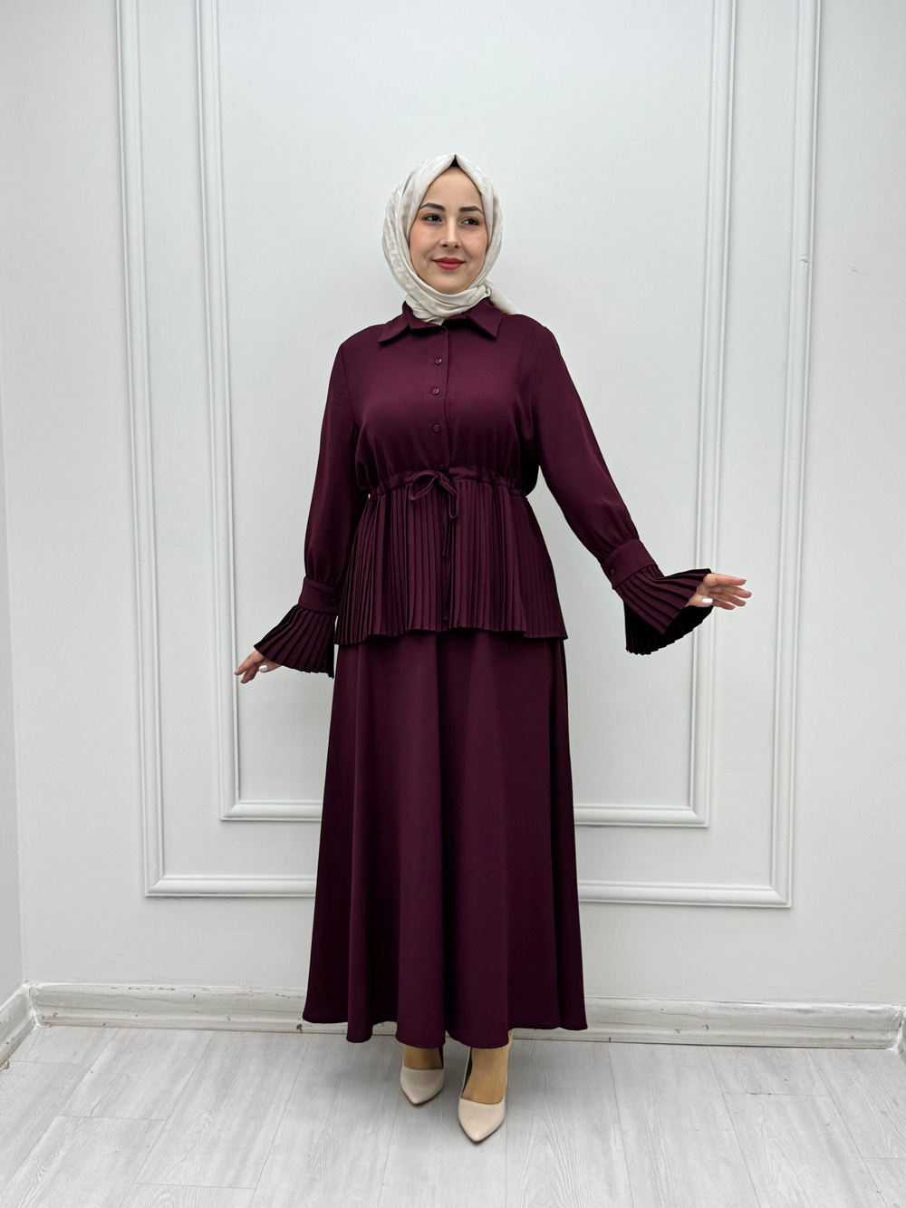 6395-Buket Takım-Bordo