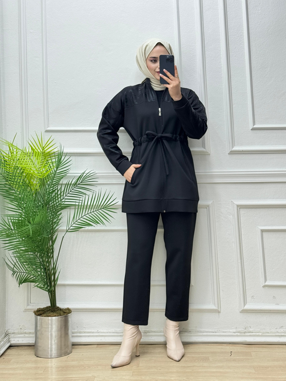 8391-Ravella Takım-Siyah