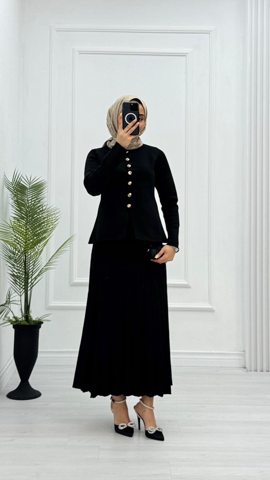 Hx1878-Rabia Takım-siyah