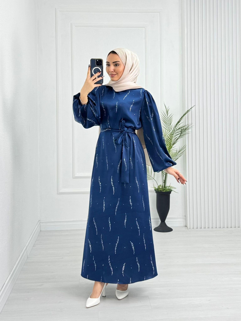 Lx3334-Eftelya Abiye-Lacivert