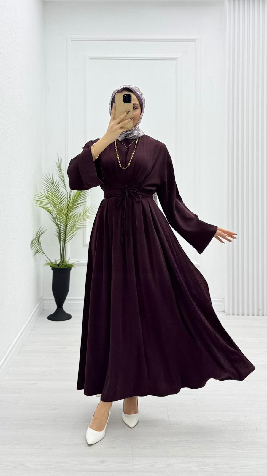 Qx3968-Sibella Elbise-Mor