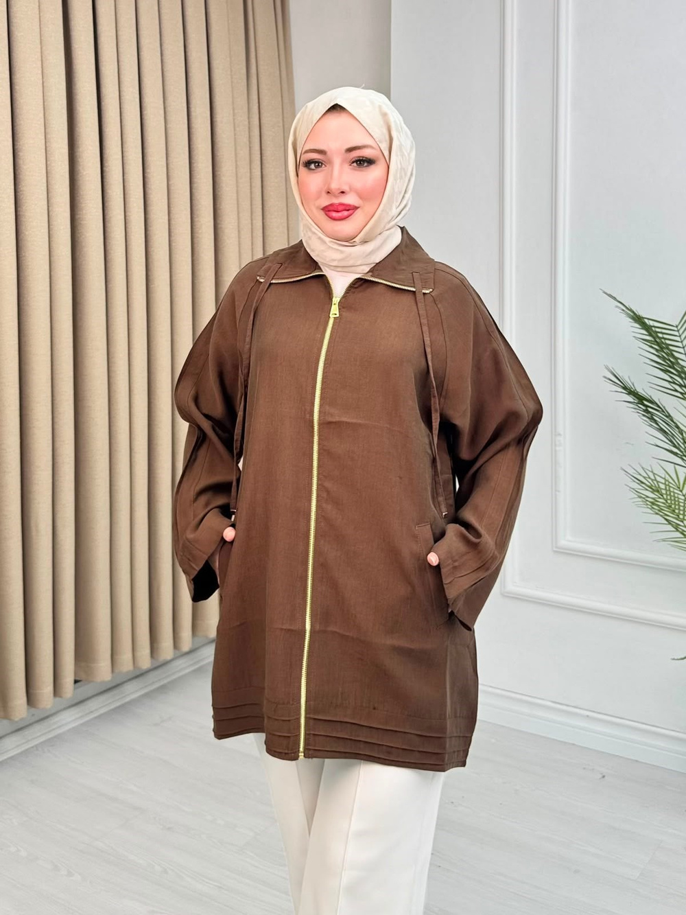 Rabia2278-Tensel Kap-Kahverengi