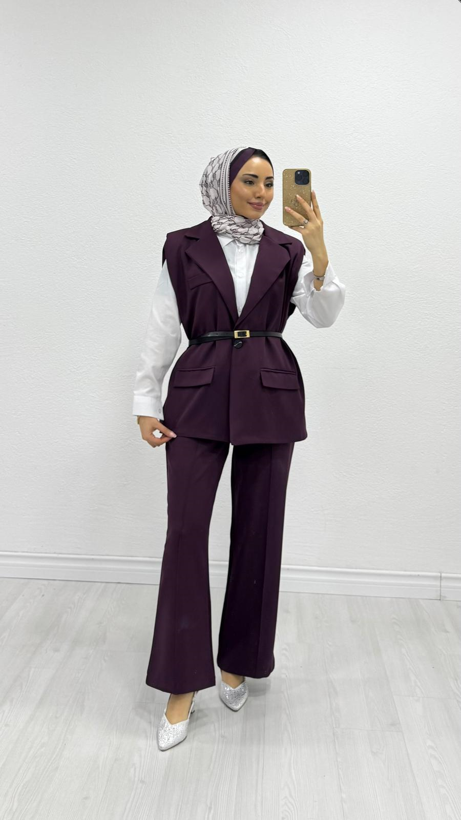 Rx2589-3'lü Takım-Mürdüm