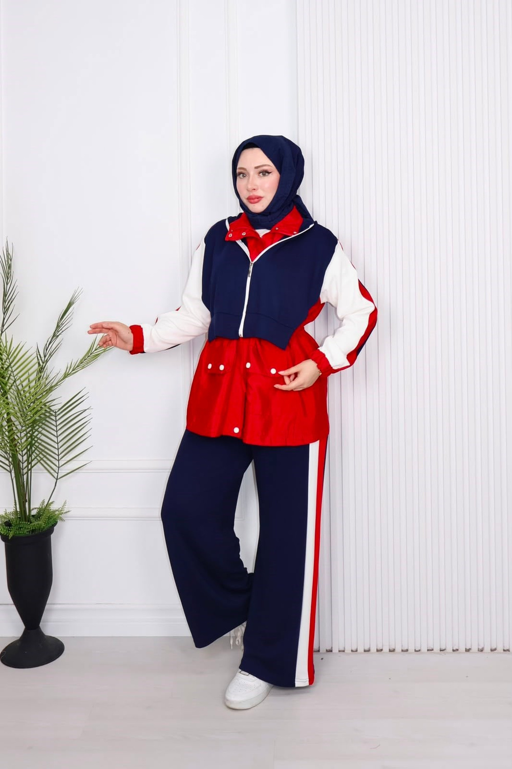 Wb5589-Pamuklu Spor takım-Lacivert