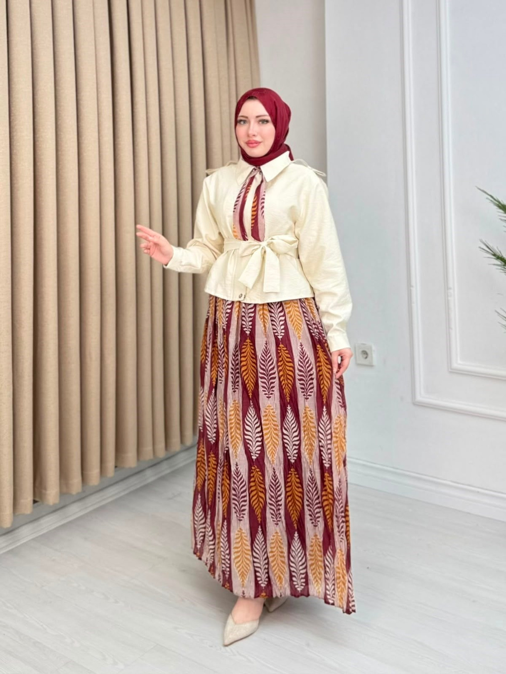 Wx3425-Luna Etekli Takım-Mürdüm