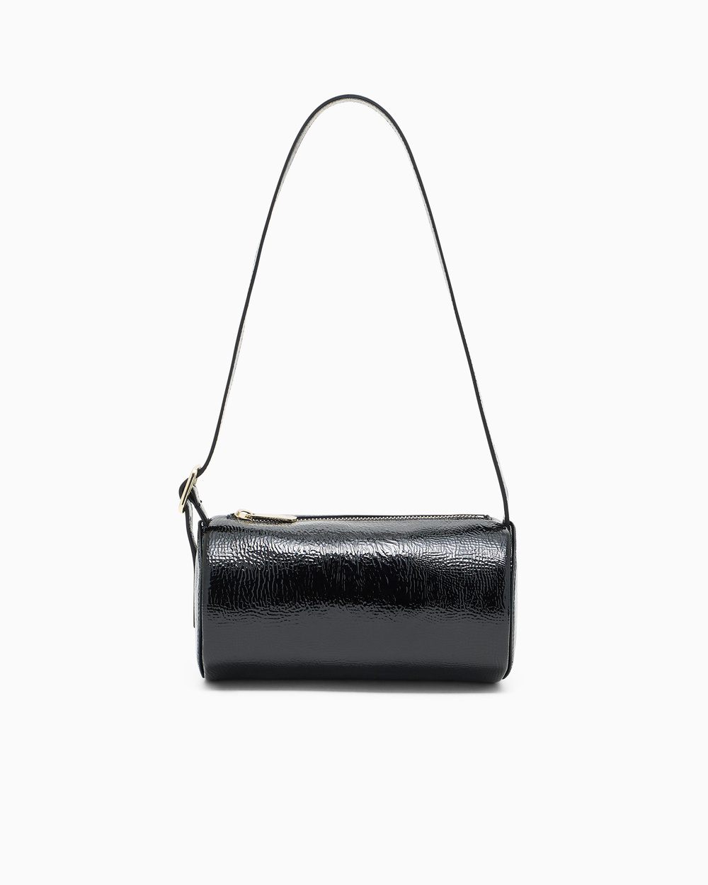 Armani Exchange Armani Exchange Kadın Parlak Rugan Deri AX Logolu Mini Siyah El Çantası XW001216 AF17122-UC001