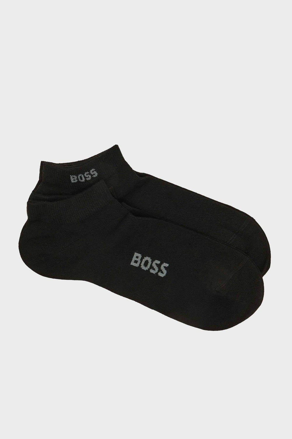 BOSS  BOSS Erkek 2'li Paket Düşük Bilekli Bambu Karışımlı Siyah Çorap 50538188-001