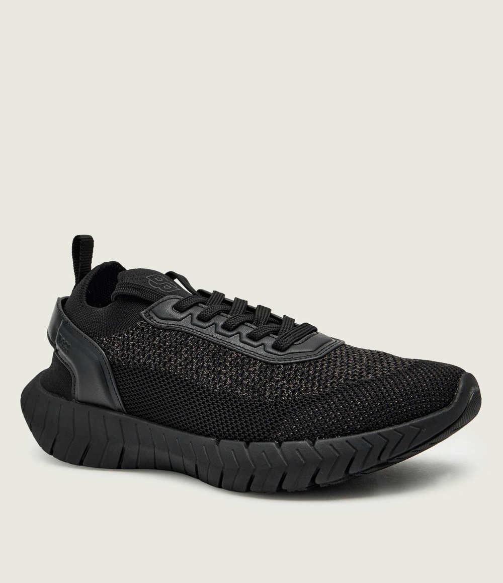 BOSS  BOSS Erkek Esnek ve Rahat Dış Taban Nefes Alabilen Üst Yüzeyli Siyah Sneaker 50562620-005