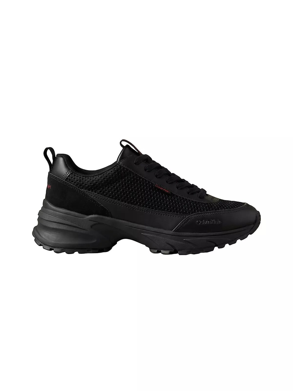 Calvin Klein Calvin Klein Erkek Kalın Topuk Deri Bağcıklı Rahat Taban Siyah Sneaker HM0HM02240-06U