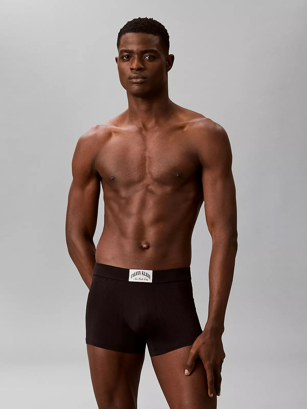 Calvin Klein Calvin Klein Erkek Logo Detaylı Elastik Bel Bantlı Pamuklu Siyah Boxer LV00NB4504-UB1