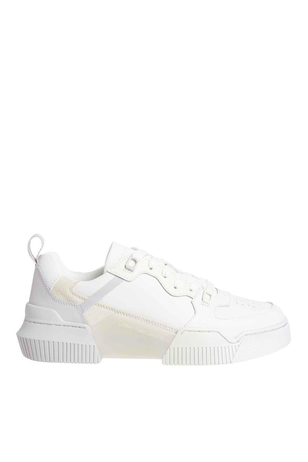 Calvin Klein Calvin Kleın Kadın Bağcıklı Marka Logolu Spor Stil Beyaz Sneaker YW0YW01306-PSX