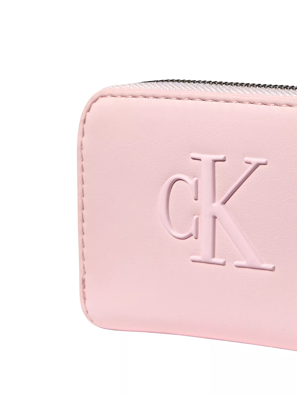Calvin Klein Calvin Klein Kadın CK Desenli Fermuar Kapamalı Kart Bölmeli Pembe Cüzdan LV04F1154G-8Z6