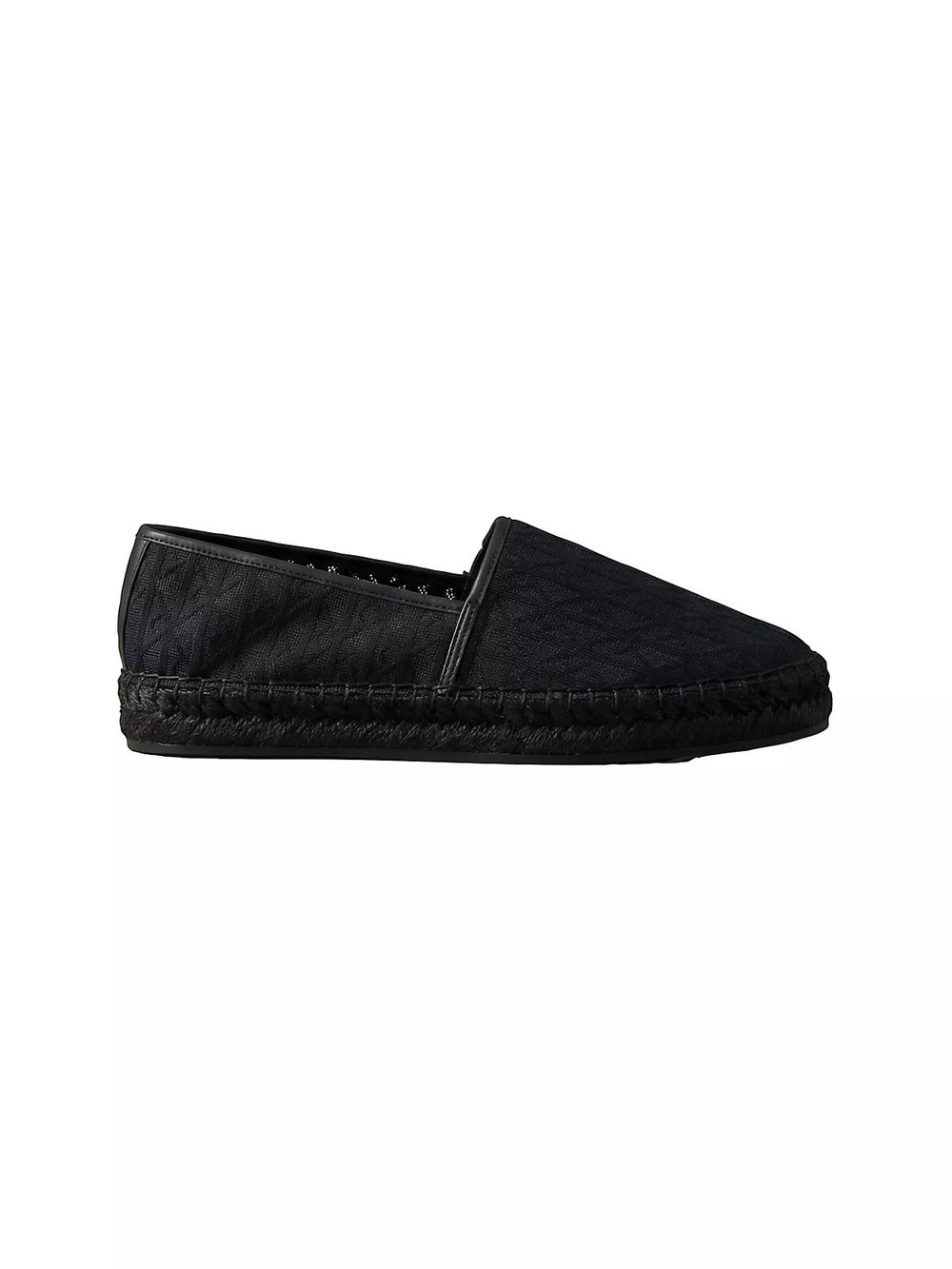 Calvin Klein Calvin Klein Kadın Dikiş Detaylı Düşük Bilekli Kanvas Siyah Espadril HW0HW03032-0GJ