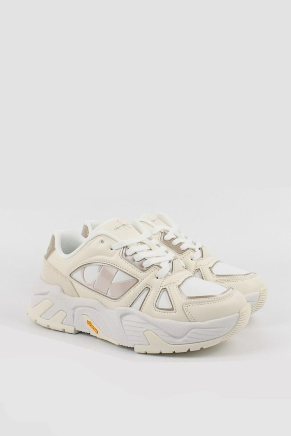 Calvin Klein Calvin Klein Kadın Logolu Bağcıklı Günlük Kullanım Beyaz1 Sneaker YW0YW01483-0LC