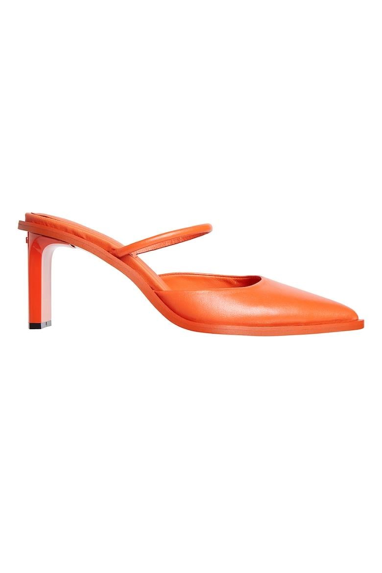 Calvin Klein Calvin Kleın Kadın Marka Logolu Düz Taban Kaydırmaz Günlük Kullanım Turuncu Klasik Topuklu Ayakkabı HW0HW01991-XMU