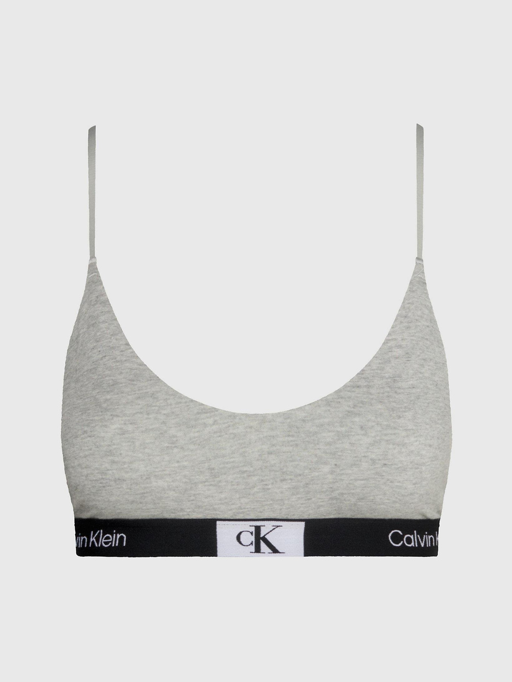 Calvin Klein Calvin Kleın Kadın Marka Logolu Askılı Spor Giyim Günlük Gri Büstiyer 000QF7216E-P7A