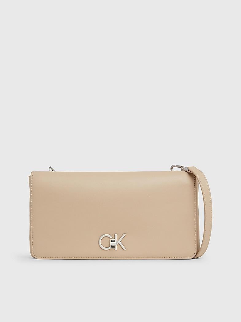 Calvin Klein Calvin Kleın Kadın Marka Logolu Çoklu Kart Bölmeli Suni Deri Gri El Çantası K60K611336-PFA