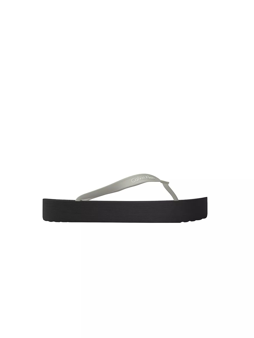 Calvin Klein Calvin Klein Kadın Rahat Taban Deri CK Desen Günlük Kullanım Siyah Terlik HW0HW03120-06Y
