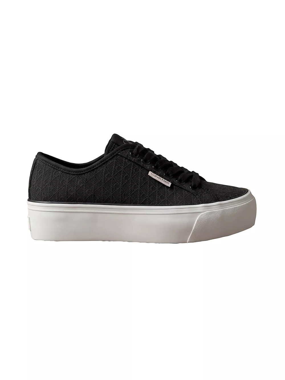 Calvin Klein Calvin Klein Kadın Yüksek Taban Bağcıklı Rahat Siyah Sneaker HW0HW03265-BEH
