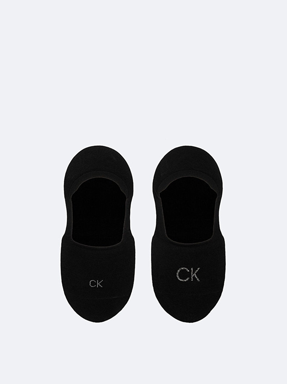 Calvin Klein Calvin Klein Kadın Yumuşak Örme Kumaşlı CK Logo Nakışlı İkili Paket Siyah Çorap C701228800-001