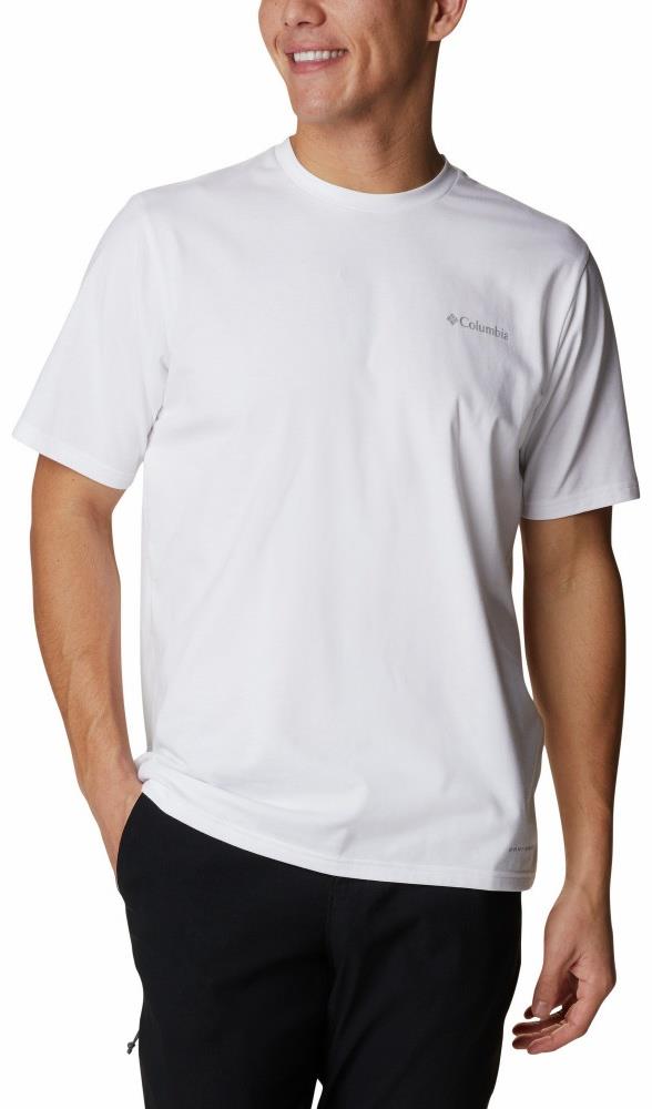 Columbia Columbia Erkek Pamuklu Marka Logolu Yazlık Günlük Kullanım Beyaz T-Shirt 1931161-100