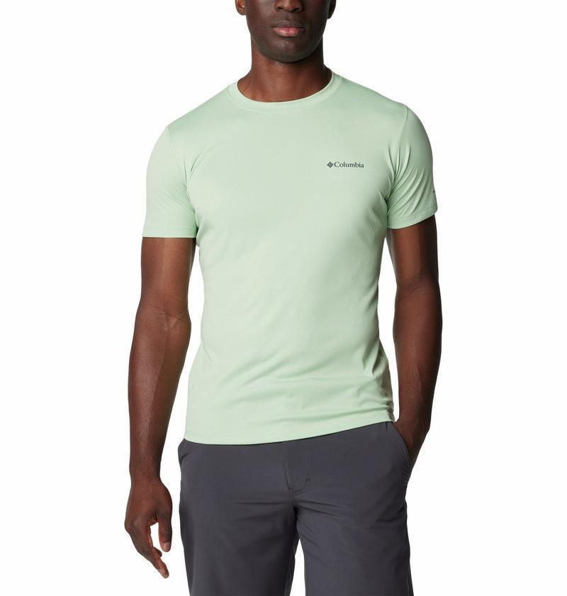 Columbia Columbia Erkek Yuvarlak Yaka Kısa Kollu Logolu Yeşil T-Shirt 1533313-349