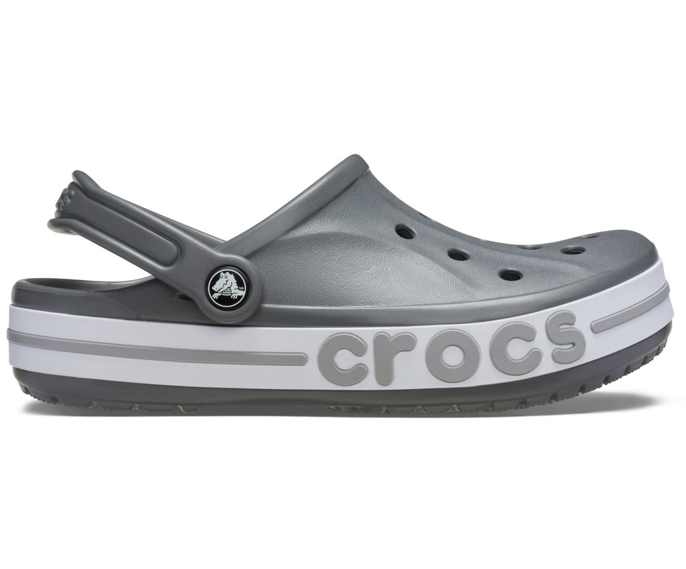 Crocs Crocs Unısex Marka Logolu Rahat Taban Gri Terlik 205089-0IE