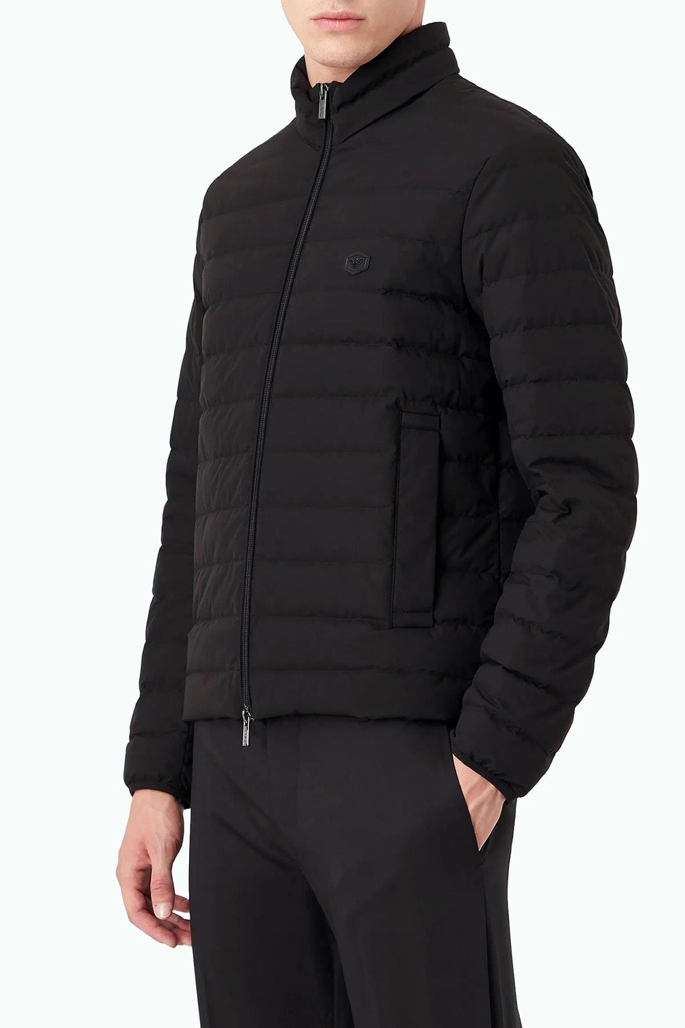 Emporio Armani Emporıo Armani Erkek Dik Yaka Cepli Şişme Siyah Mont 8N1BQ2 1NLRZ-0999