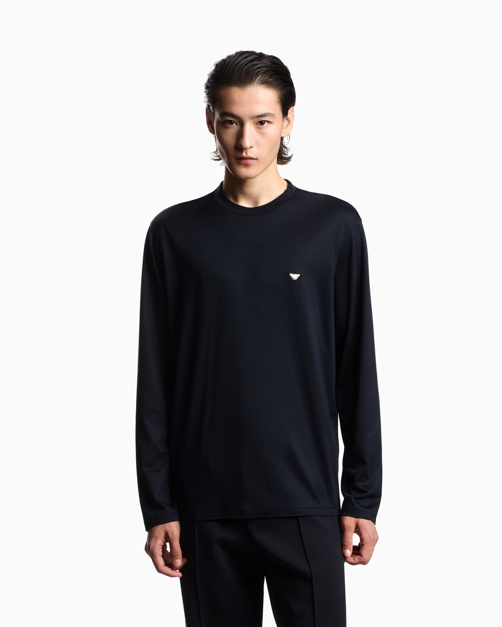 Emporio Armani Emporıo Armani Erkek Slim Fit Bisiklet Yakalı Uzun Kollu Lacivert Sweatshirt EM004591 AF13747-UB118