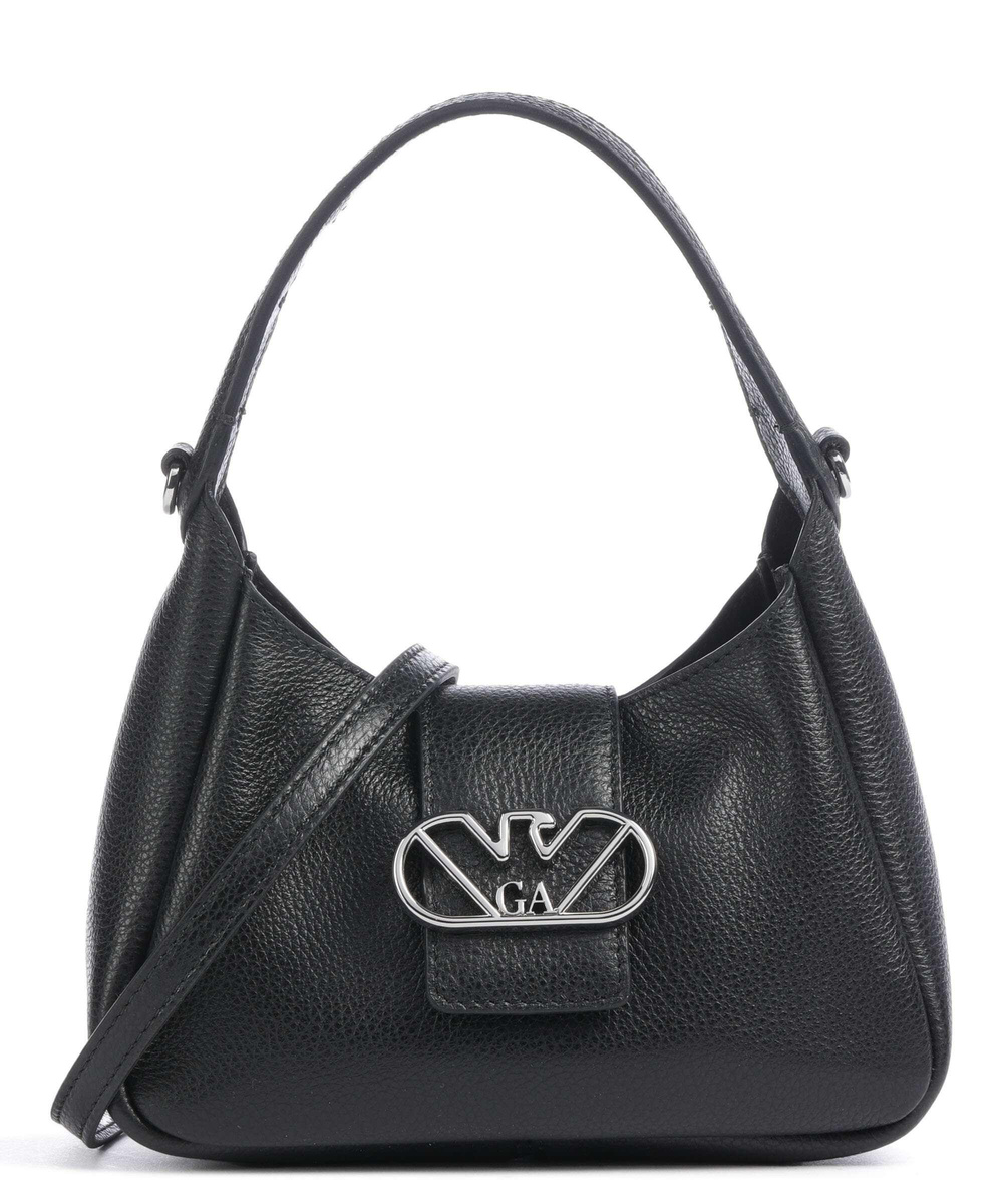 Emporio Armani Emporıo Armani Kadın Deri Marka Logolu Askılıklı Fermuarlı Siyah Omuz Çantası Y3E235 YWQ9X-80001