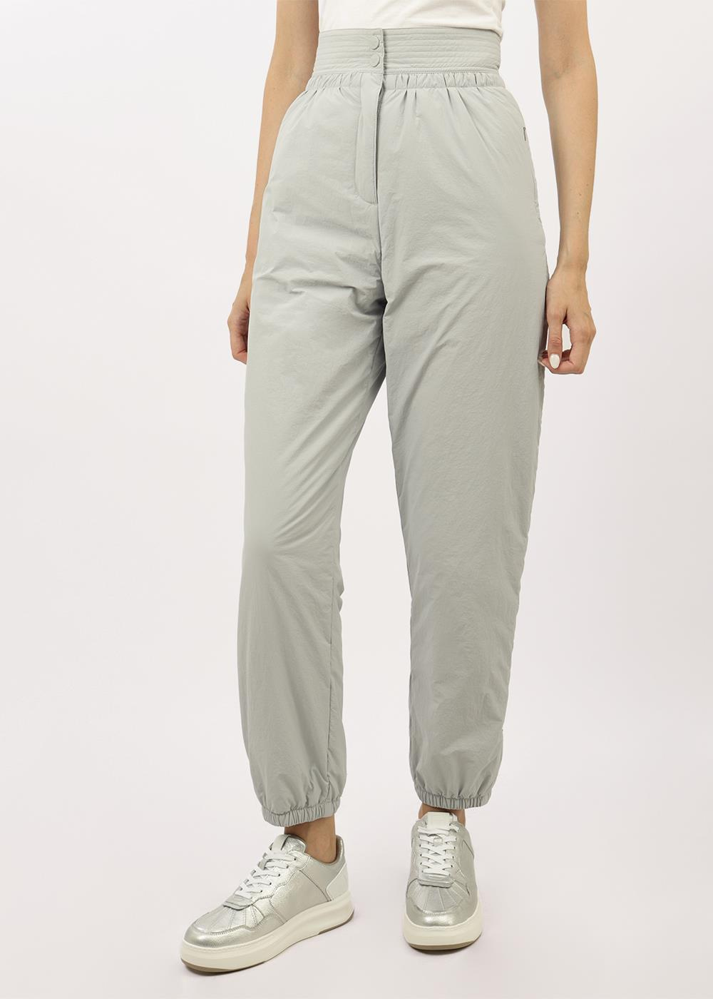 Emporio Armani Emporıo Armani Kadın Yüksek Bel Dokuma Kumaş Rahat Günlük Gri Pantolon 6R2P80 2NFBZ-0700