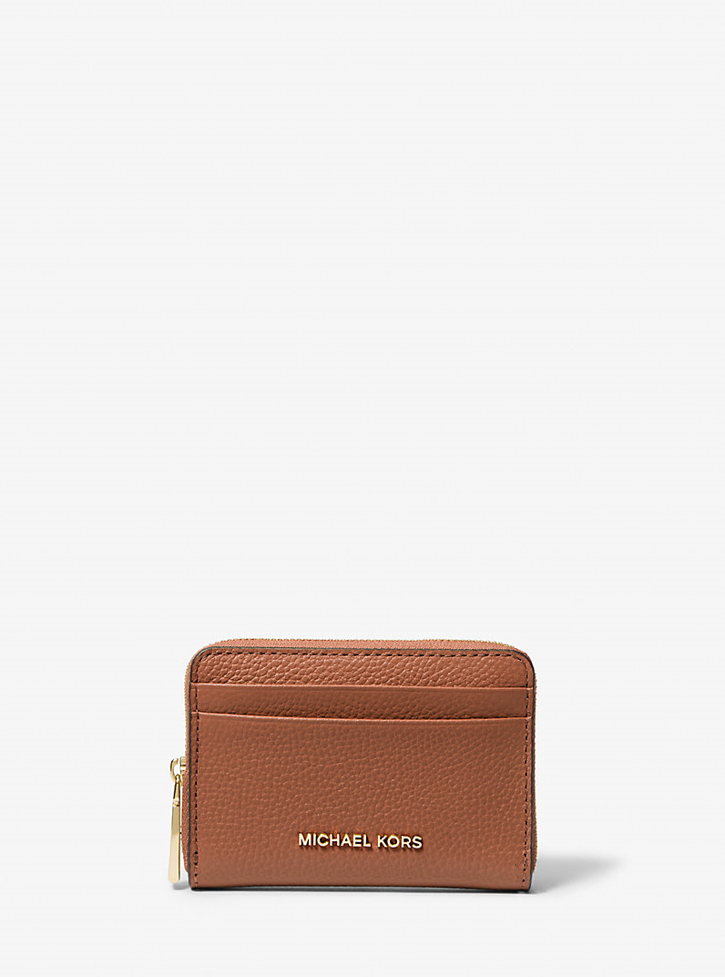 Michael Kors Michael Kors Kadın Kabartma Logo Detaylı Fermuarlı Ekstra Bölmeli Kahverengi Cüzdan 32T4GJ6Z5L-LUGGAGE