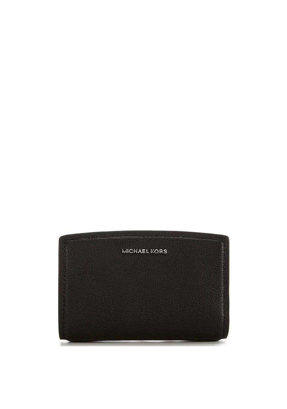 Michael Kors Michael Kors Kadın Kart ve Nakit Bölmeli Fermuarlı Ve Çıtçıt Kapama Deri Siyah Cüzdan 32S5SYTZ2L-BLACK