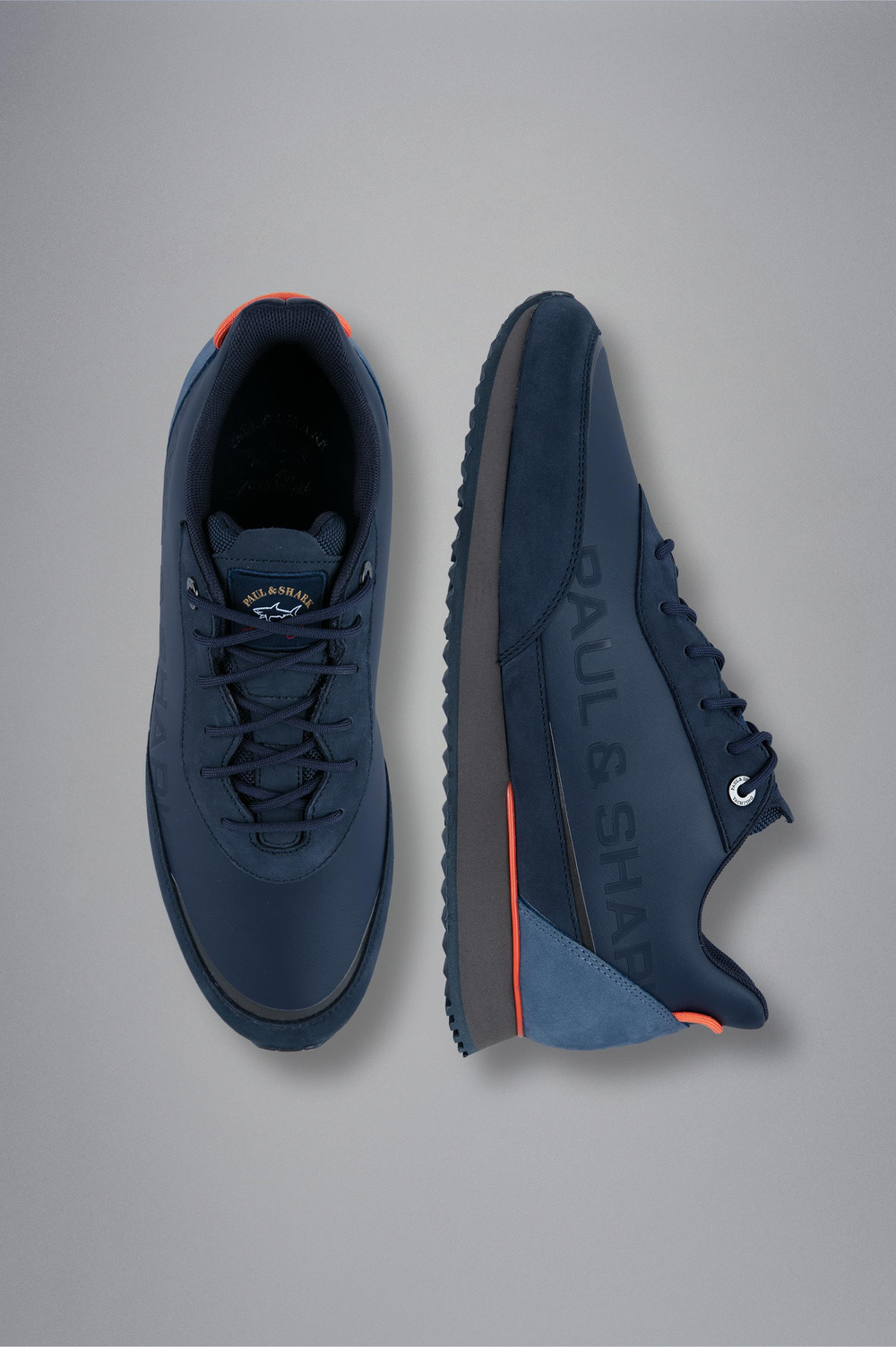 Paul Shark Paul Shark Erkek Marka Logolu Rahat Taban Bağıcıklı Lacivert Sneaker 13318002-050
