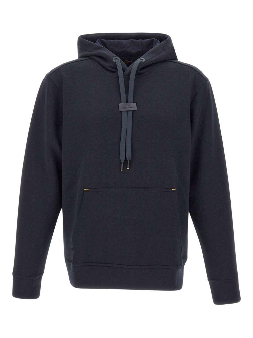 Paul Shark Paul Shark Erkek Regular Fit Kapüşonlu Yaka Uzun Kollu Lacivert Sweatshirt 15311852-050