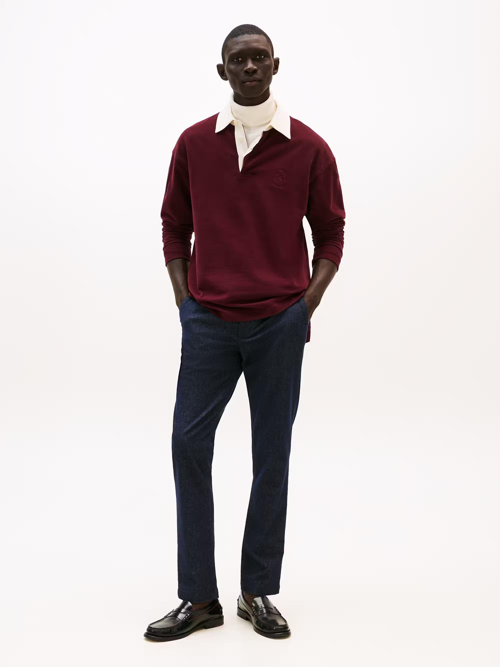 Tommy Hilfiger Tommy Hilfiger Erkek Slim Fit Esnek Pamuklu Dar Paça Lacivert Pantolon MW0MW41506-DW5