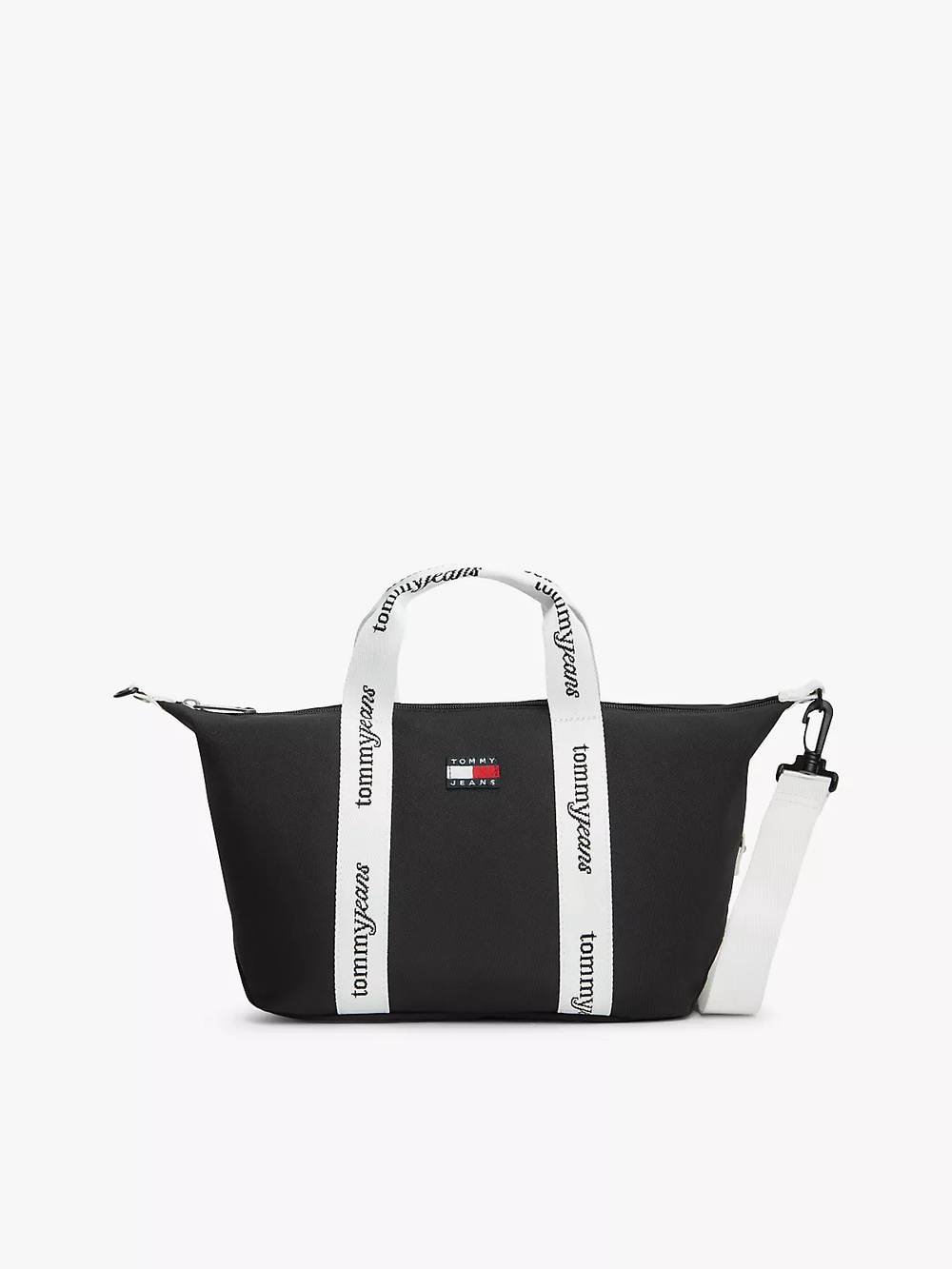 Tommy Hilfiger Tommy Hilfiger Kadın Çıkarılabilir Uzun Askılı Fermuarlı İç Cepli Siyah Omuz Çantası AW0AW18460-BDS