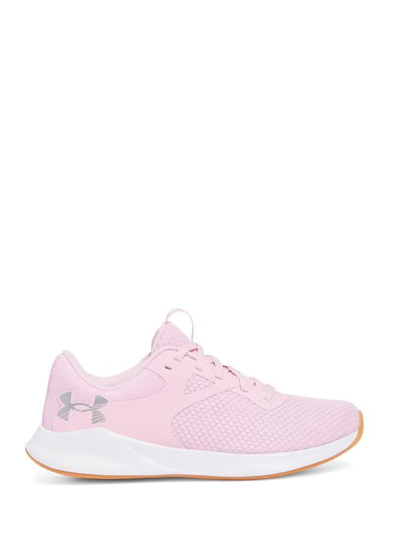 Under Armour Under Armour Kadın Marka Logolu Rahat Taban Bağıcıklı Pembe Sneaker 3025060-647
