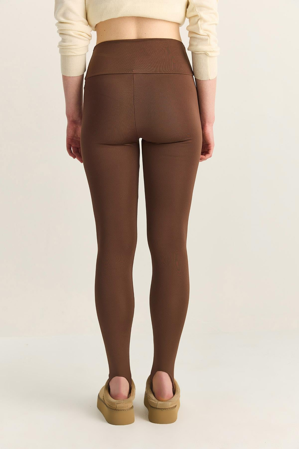 Kadın Yüksek Bel Toparlayıcı Füzo Tayt 8016 60283891 - Acı Kahve