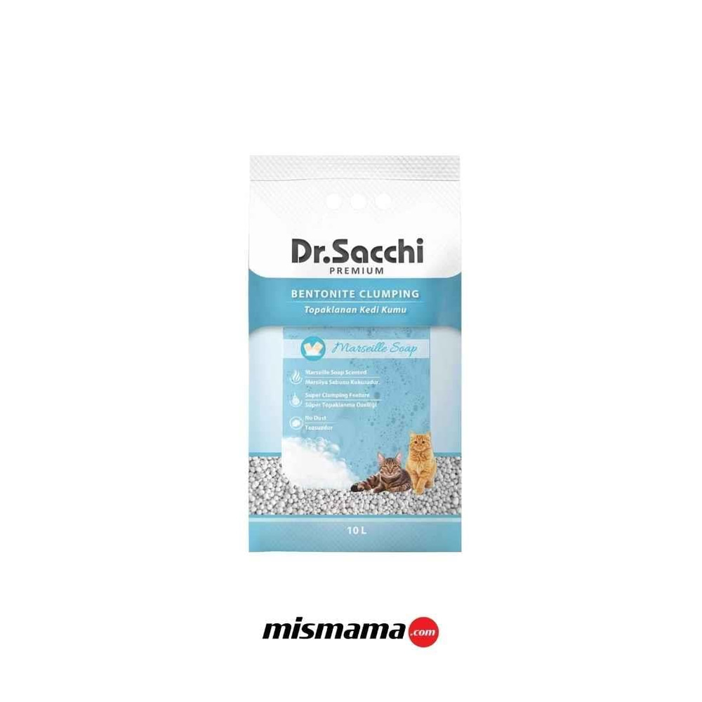 Dr.Sacchi Marsilya Sabunu Kokulu Bentonit Kedi Kumu 10 Lt