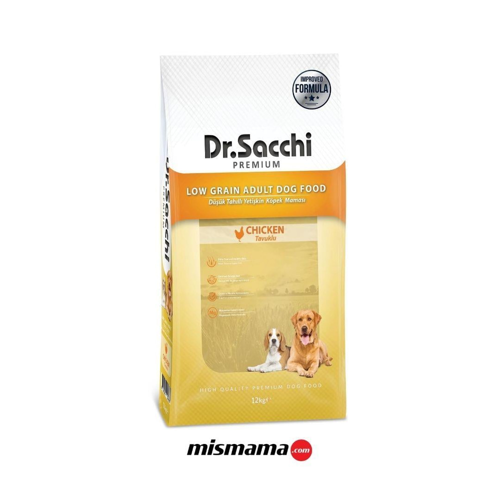 DR.SACCHI MAMA KÖPEK DÜŞÜK TAHIL TAVUKLU 12KG