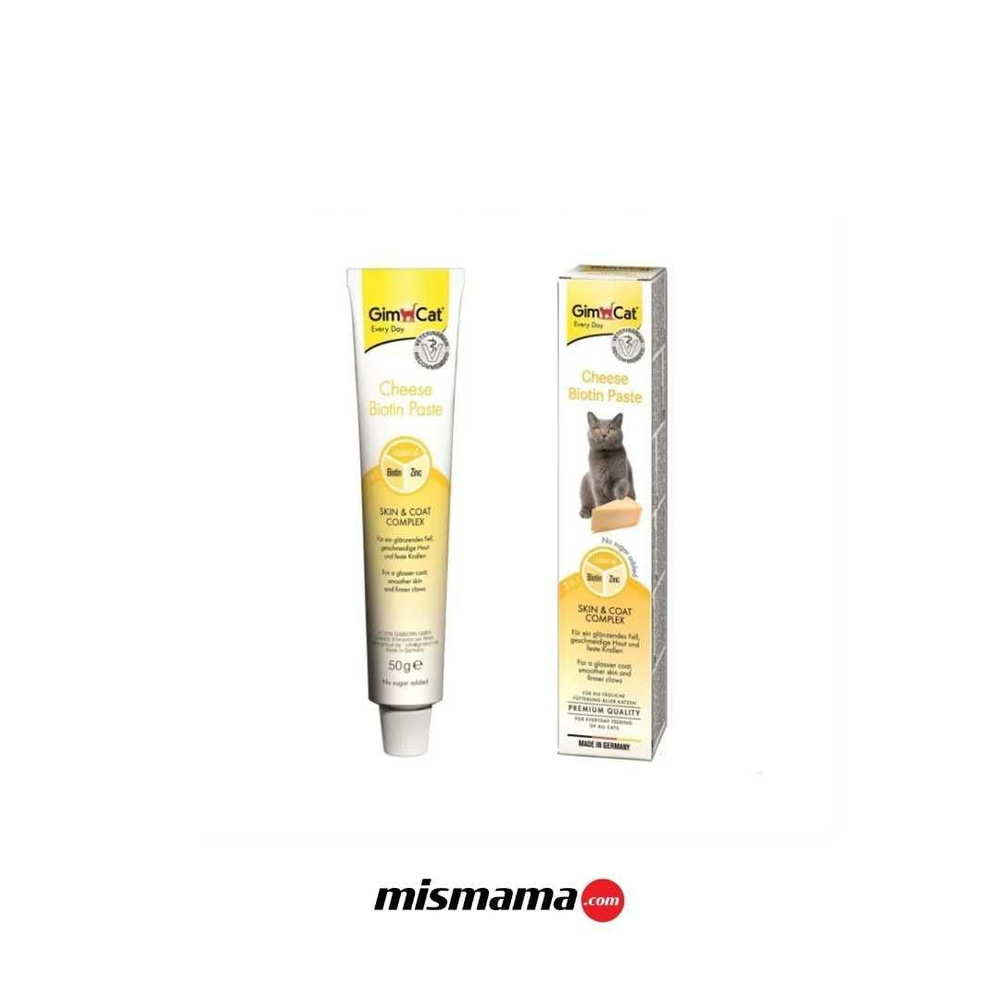 GimCat Deri ve Tüy Sağlığı için Peynirli Biyotin Kedi Macunu 50gr