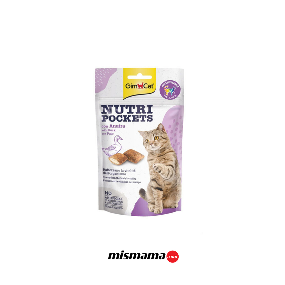GimCat Nutripockets Ördekli Kedi Ödül Maması 60gr