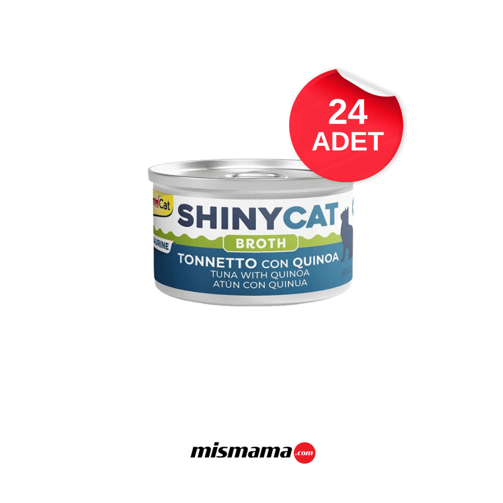 GimCat ShinyCat Broth Kinoalı Ton Balığı Kedi Konservesi 70 Gr x 24 adet