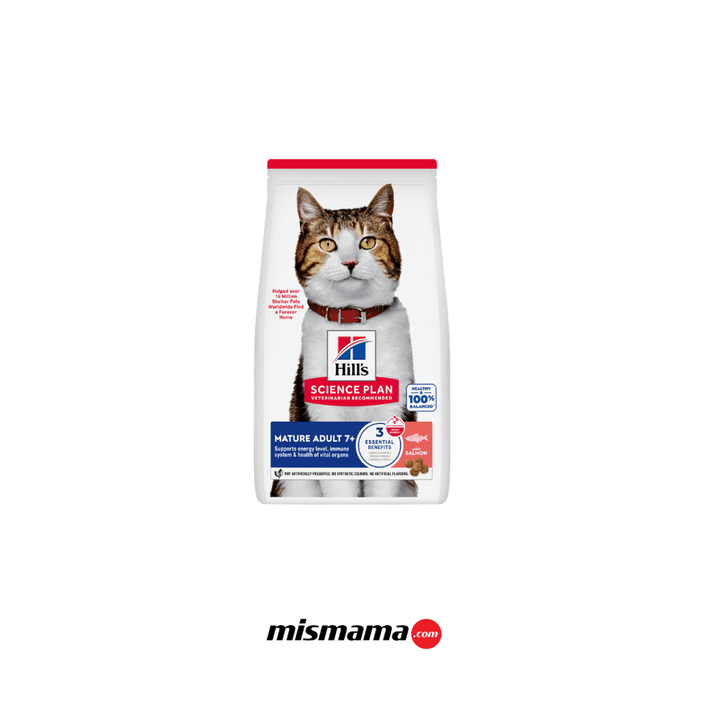 Hill's SCIENCE PLAN 7+ Somonlu Yaşlı Kedi Maması 1,5kg