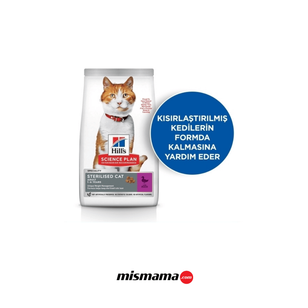 Hills SCIENCE PLAN Ördekli Kısırlaştırılmış Kedi Maması 10kg