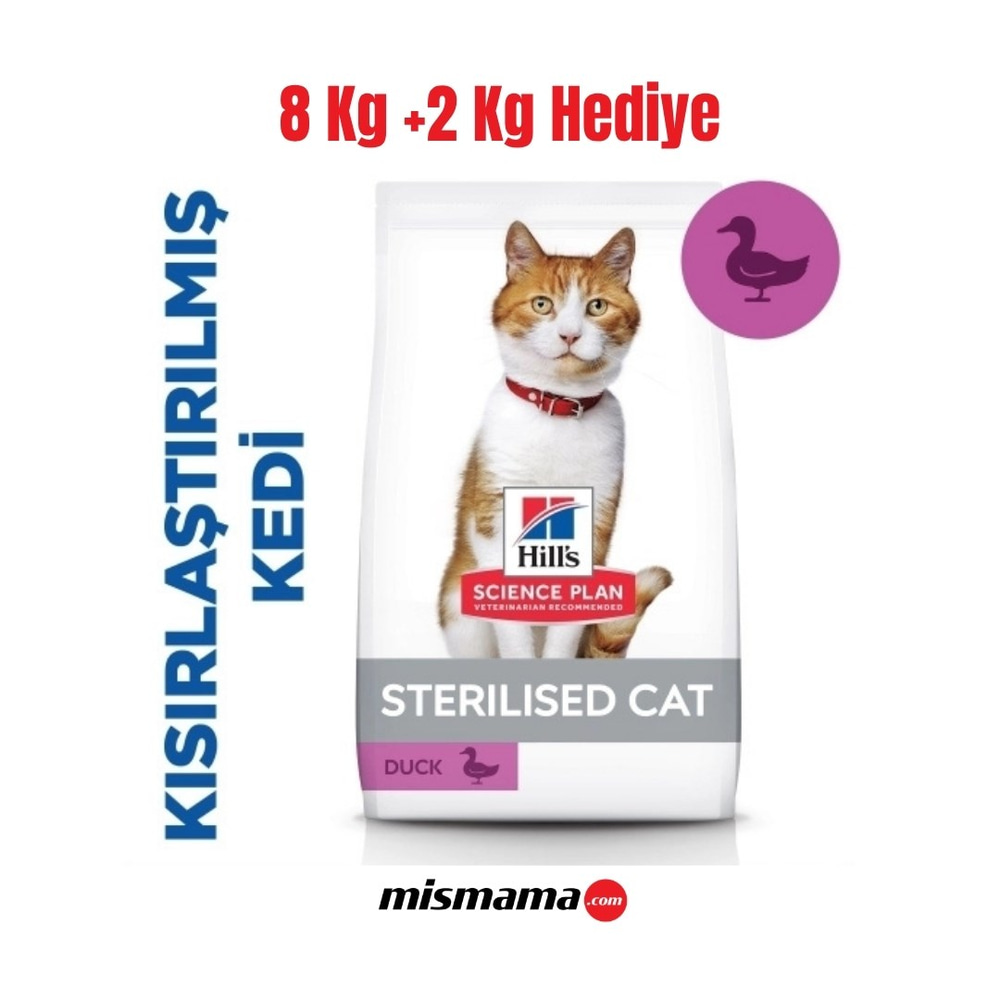 Hills SCIENCE PLAN Ördekli Kısırlaştırılmış Kedi Maması 10kg