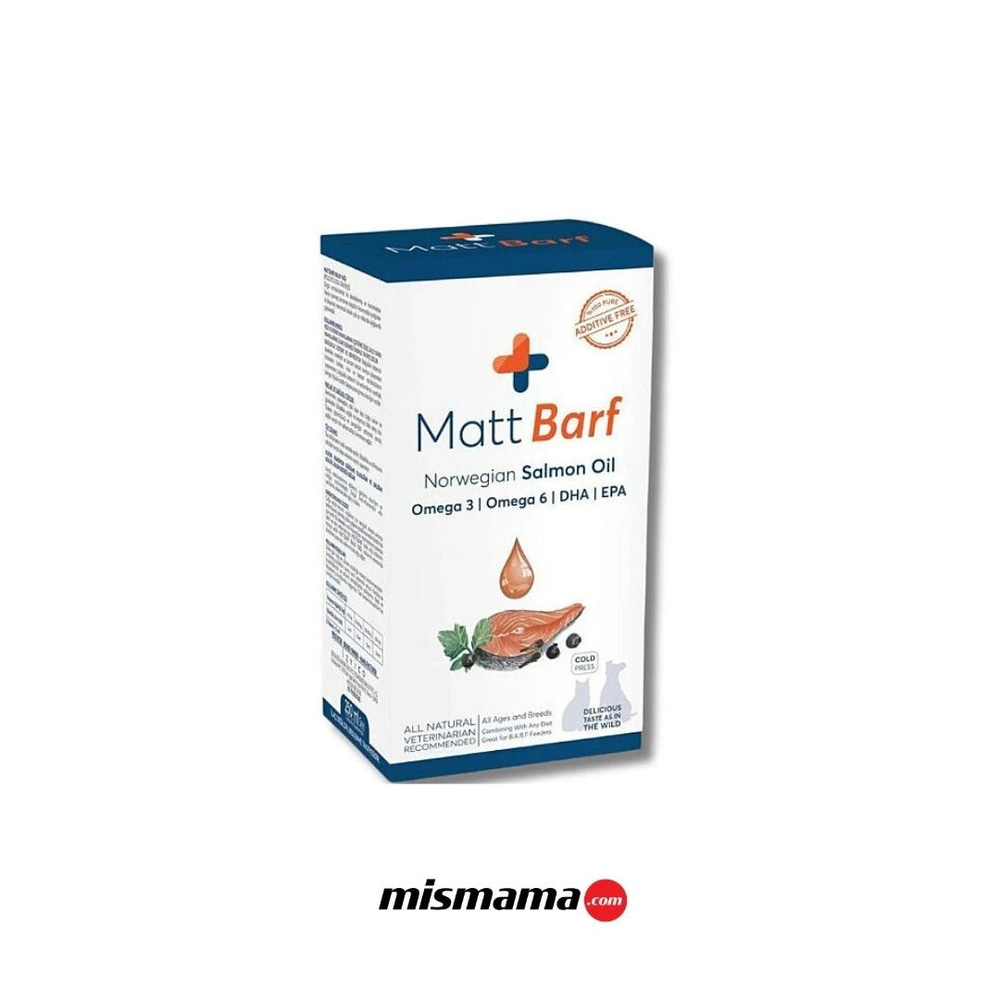 Matt Barf Kedi ve Köpekler için Somon Yağı 250 ML