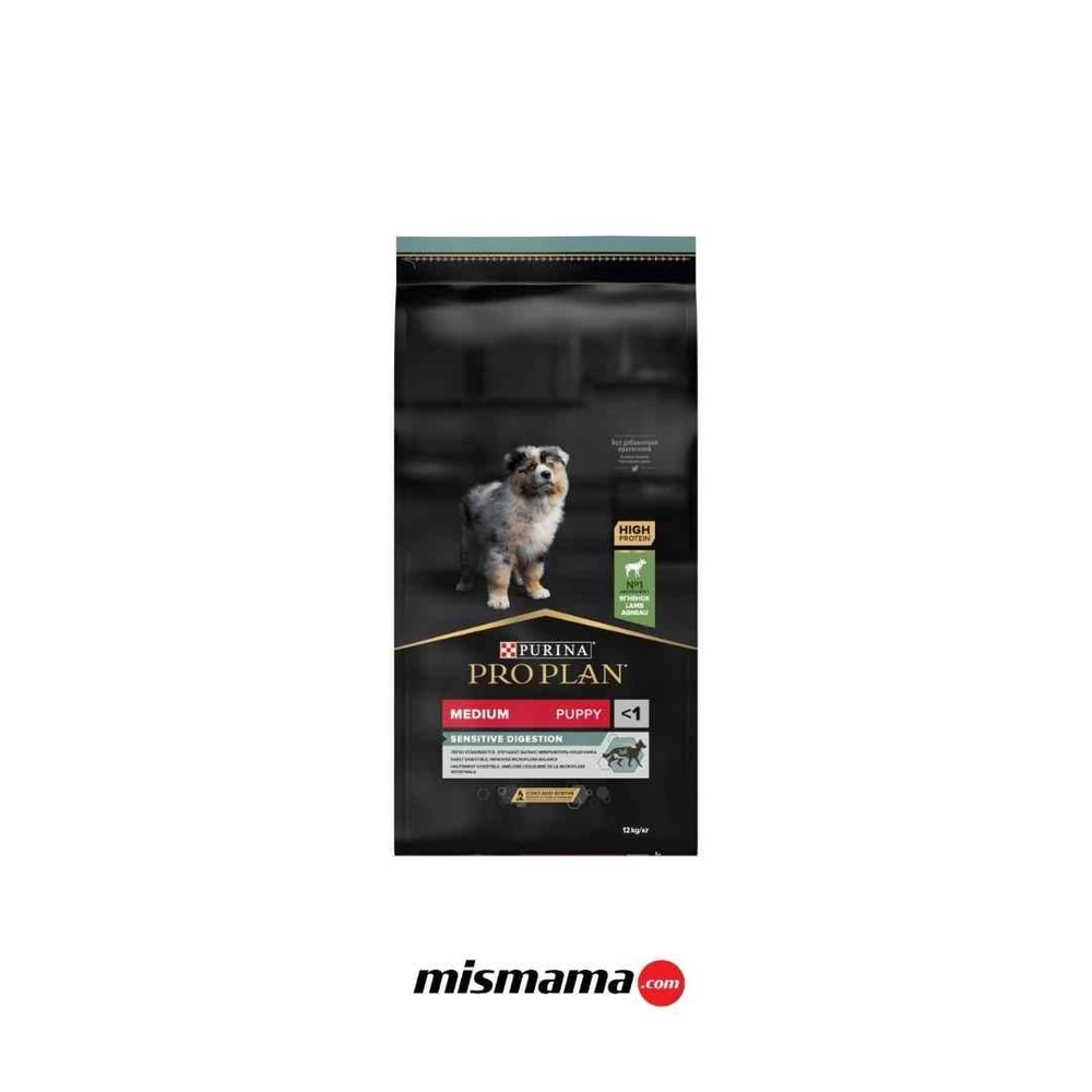Pro Plan Puppy Medium Sensitive Digestion Kuzulu ve Pirinçli Orta Irk Yavru Köpek Maması 12kg