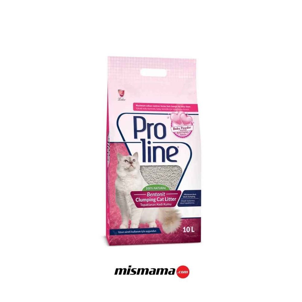 Proline Bentonit Kedi Kumu Bebek Pudrası Kokulu 10lt